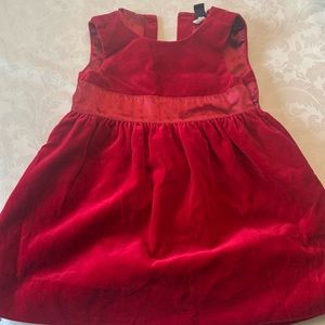 Gap Baby Girl’s Red Velvet Dress